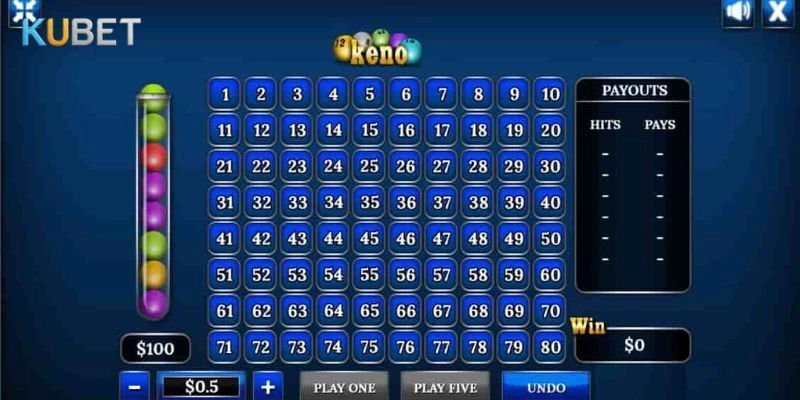 Ưu điểm chơi Keno tại Kubet