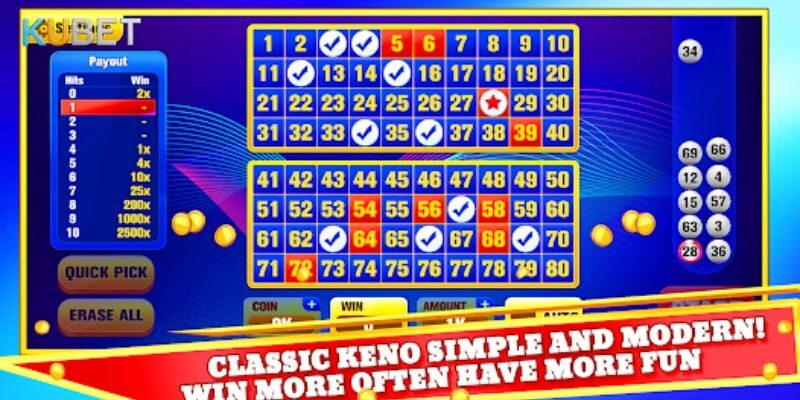 Hướng dẫn chơi Keno tại Kubet